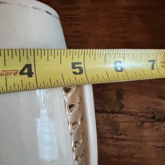 Vintage Set Of Ceramic Art Deco Style Vases With Gold Accents - Picture 9 of 12